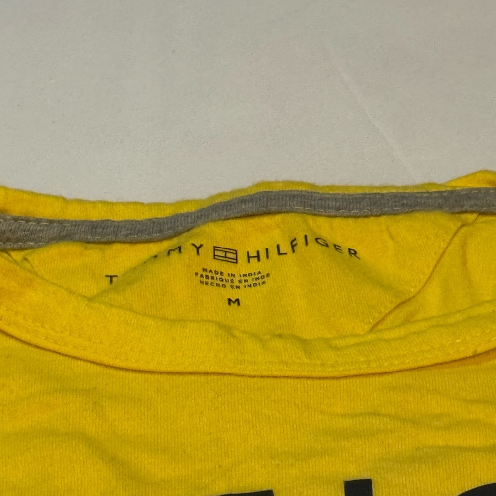 Yellow Tommy Hilfiger Graphic Men's Shirt - Picture 3 of 6